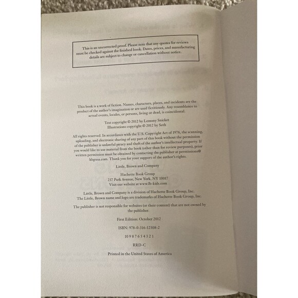 Lemony Snicket's Thanks for Visiting Stain'd -by-the-Sea Binder Briefcase Lot - Picture 12 of 16